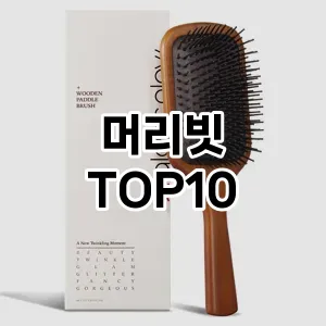 머리빗 추천 순위  TOP10 구매가이드 2025년 8월 4주차