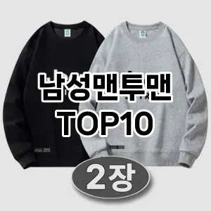[추천리뷰]남성맨투맨 추천 순위  TOP10 구매가이드 2025년 11월 5주차