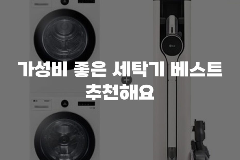 가성비 좋은 세탁기 베스트 추천해요