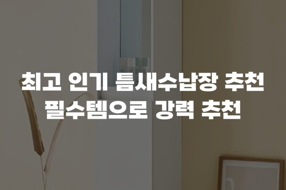 최고 인기 틈새수납장 추천 필수템으로 강력 추천