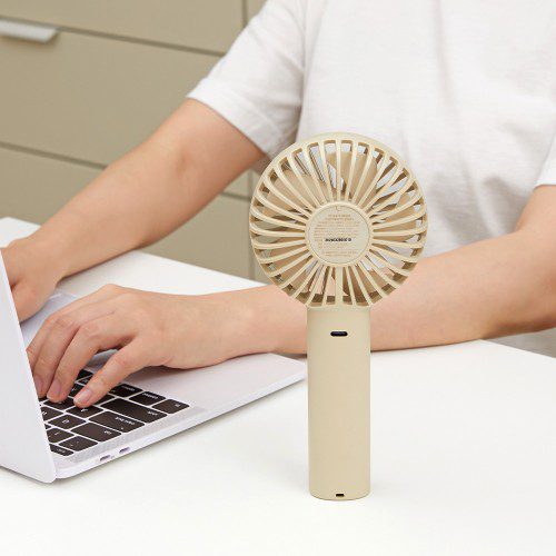 오아 라운드핸디팬 휴대용 미니 손 선풍기 초경량 핸디 핸드 USB 충전식 무선 손풍기