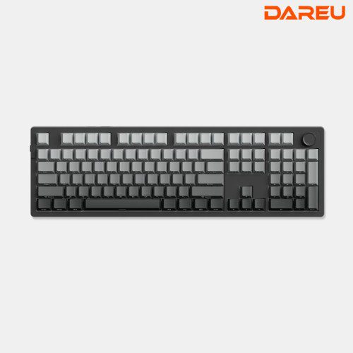 다얼유 EK106PRO 유 무선 기계식 키보드 게이밍 사무용 풀배열 화이트, 클라우드축