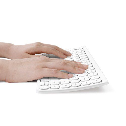 엑토 커브드 미니 휴대용 가벼운 텐키리스 무소음 인체공학 아이패드 무선 블루투스 키보드