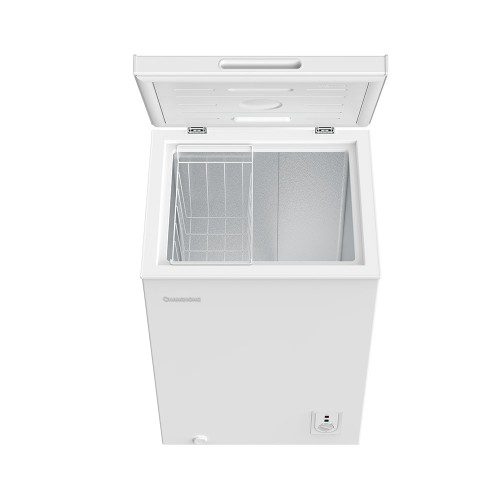 창홍 소형 미니 냉동고 뚜껑형 가정용 원룸 화이트 99L