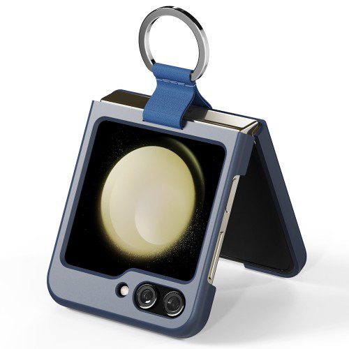 아이엠듀 힌지보호 링 케이스 그립 제트 블랙, 갤럭시Z 플립5