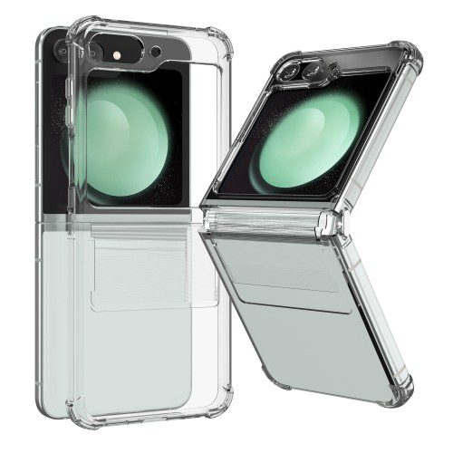 모란카노 카이트 에어쿠션 젤리 1+1 범퍼 케이스 투명, 갤럭시Z 플립5