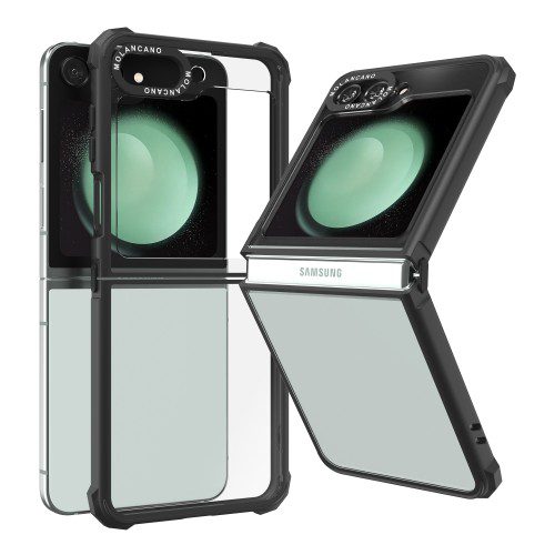 모란카노 임팩트 제로 에어쿠션 범퍼 케이스 투명, 갤럭시Z플립5