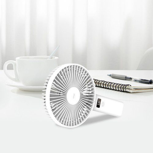 카프 BLDC 무선 휴대용 빅팬 16cm 손선풍기 KF-BigFan01 화이트