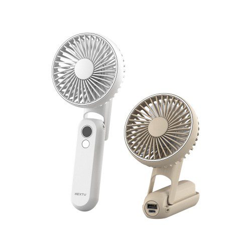 넥스트유 에어스핀 접이식 휴대용 핸드 선풍기 2,600mAh F1 퓨어화이트
