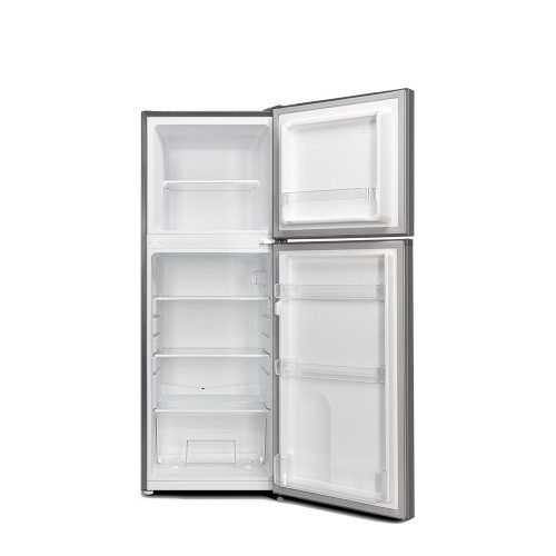 더함 소형 미니 냉장고 사무실 신혼 원룸 2도어 냉장고 139L 메탈실버 방문설치