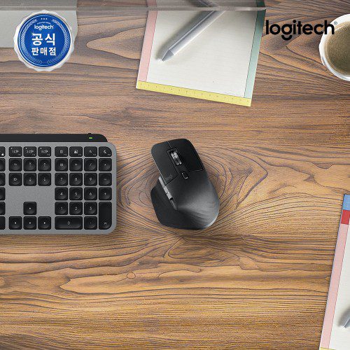 로지텍코리아 MX MASTER 3S FOR MAC 무선 블루투스 마우스 페일그레이