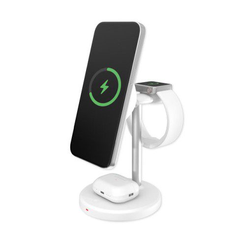 맥브리즈 저온 3in1 맥세이프 무선충전기 거치대 멀티 아이폰 애플워치 충전기