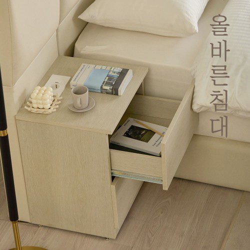 올바른침대 바른 쿠션형 침대프레임 무헤드 SS&S겸용