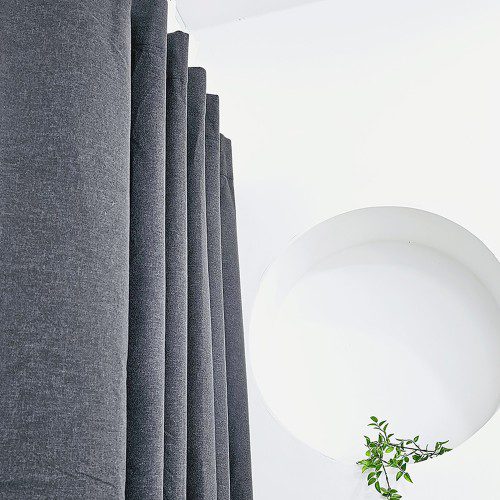 벽뚫지않는 암막커튼+힘센 압축봉 세트 다크그레이, 150x235cm