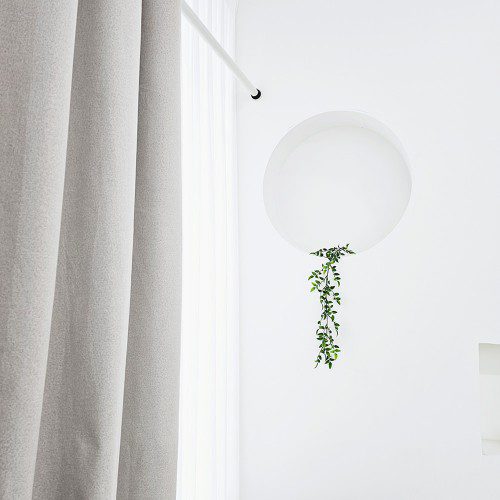 벽뚫지않는 암막커튼+힘센 압축봉 세트 모카베이지, 300x235cm(가로150cm2장)