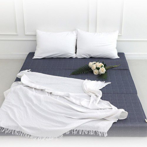 디스크환자 매트리스 잠솔솔 접이식 매트릭스 토퍼 허리안아픈 3단 7cm 순면 싱글