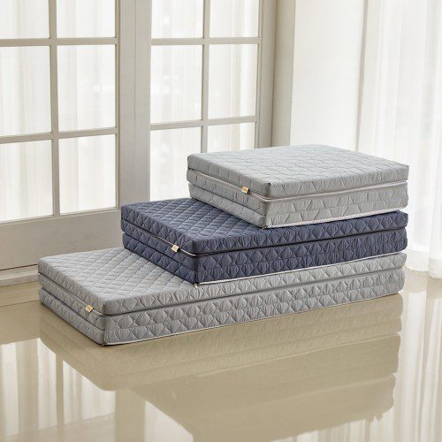 수면공학소 허리에좋은 단단한 3단 매트리스 바닥 수면매트 접이식 토퍼 차콜 5T MS