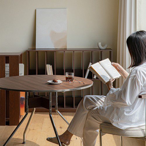 파레드 거실 낮은 책장 일반형 LP 수납장 400, 2단, 월넛