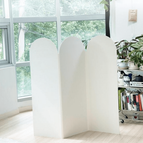 이동식 라운드 파티션 디자인 공간 분리 파티션 프라이버시 인테리어 종이