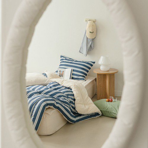 바자르 윈터빌리지 먼지없는 극세사 양면 겨울 차렵이불 SS