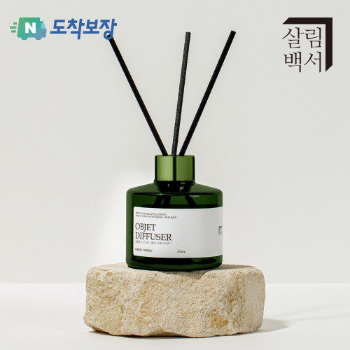 1+1 살림백서 오브제 디퓨저 210ml 런드리코튼 실내 아로마 방향제 화장실 인테리어