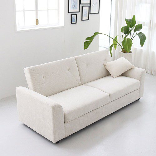 비알프렌드 포네 3인소파 각도조절 수납형 패브릭 소파베드 밍크골덴