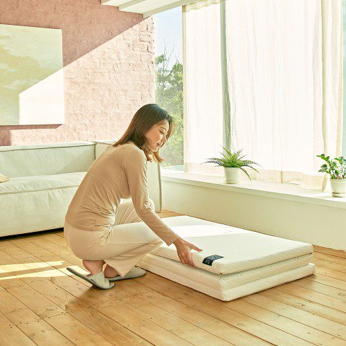3단 접이식 토퍼 매트리스 바닥 수면매트 매트릭스, MS