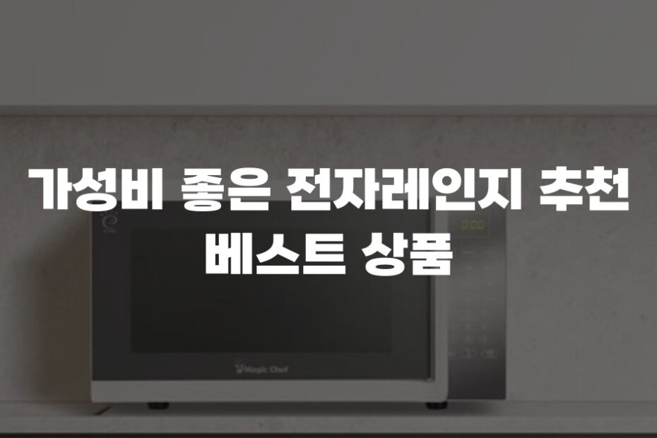 가성비 좋은 전자레인지 추천 베스트 상품