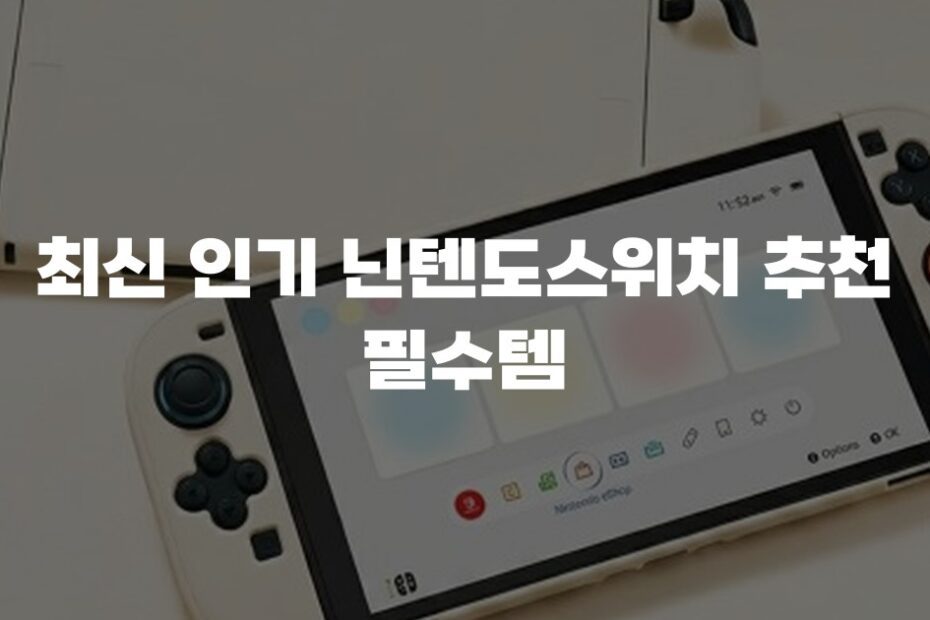 최신 인기 닌텐도스위치 추천 필수템
