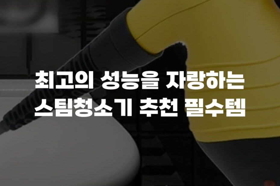 최고의 성능을 자랑하는 스팀청소기 추천 필수템