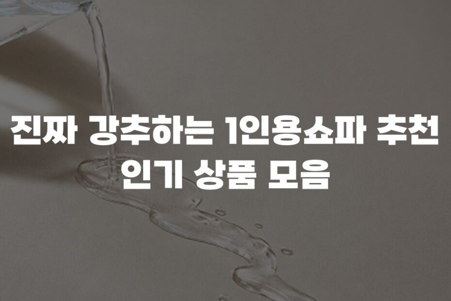 진짜 강추하는 1인용쇼파 추천 인기 상품 모음