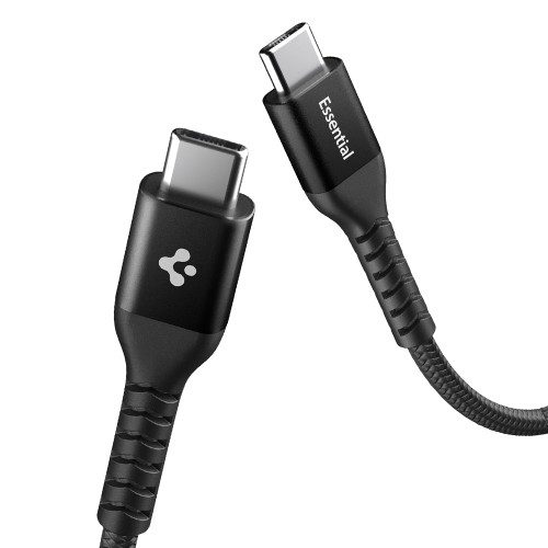 슈피겐 USB C to C타입 초고속 충전 케이블 100W, 1m, 블랙