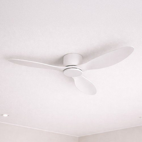 루엔 저소음 리모컨 거실 실링팬 132cm, 화이트