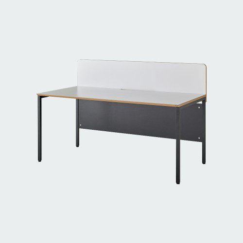 오피스테일 뮤보 D800 사무용책상 1200x800mm, 백색/블랙다리
