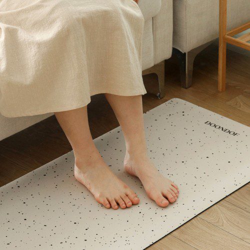 도온도프 주방 매트 빨아쓰는 규조토 발매트 욕실 현관 베란다 싱크대 옐로우, 45x180cm