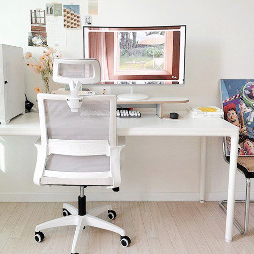 네오체어 801-H 메쉬 사무실 책상 학생 컴퓨터 편한 공부 사무용 의자 블랙