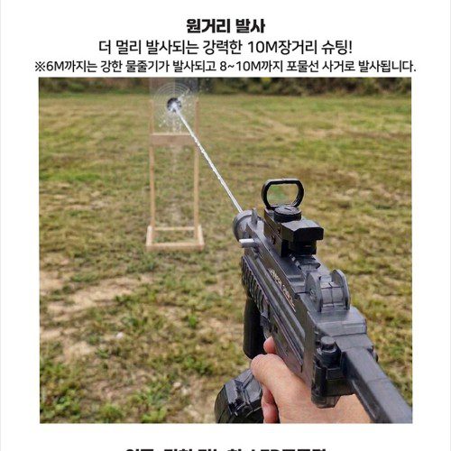 로니 블리츠 전동물총 자동 워터건 파워 물놀이 유아 성인 어린이 장난감 여름 스티커세트