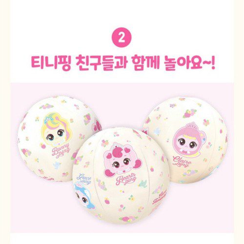 프린세스 티니핑 보행기 튜브 자동차 에어볼 어린이 아기 유아 여름 물놀이 선물 스티커 세트